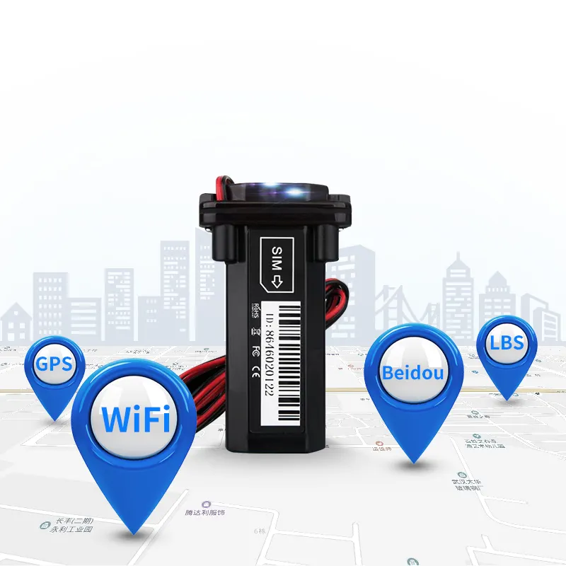 Su geçirmez mini GPS araç takip cihazı izleme ücretsiz yazılım 3 satır izci ACC algılama aşırı hız alarmı 9 v-75 v GT02
