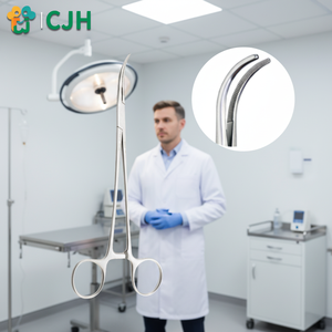 คีมหนีบห้ามเลือด CJH รุ่น S-curve สำหรับสุนัข แมว ทำหมันสัตว์ขนาดใหญ่ ใช้ในศัลยกรรมทางคลินิก - Product Image 1