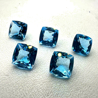 Topaze bleue naturelle AAA+ de formes variées, certifiée par un tiers, marque FF Jewellers, effet de jeu de couleurs, pour la fabrication de bijoux