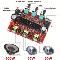 Carte d'amplificateur numérique 2.1 canaux XH-M139, tension large plage 12V-24V, TPA3116D2 2 * 50W+100W