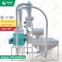 Moulin à farine de maïs à rouleau monophasé sans poussière de qualité industrielle pour écraser le tapioca, le millet, la farine d'igname