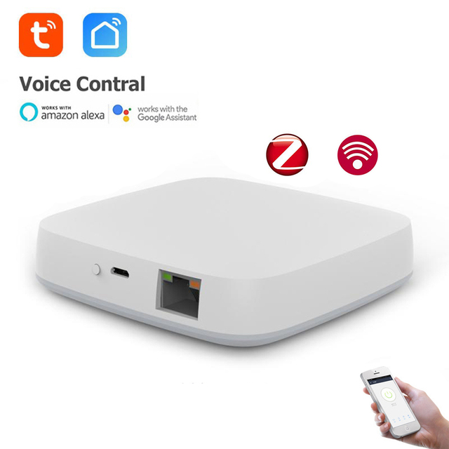 Tuya Smart ZigBee LAN Gateway Hub Multi-Mode Smart Home Bridge Wired Gateway APP Remote Control for Alexa Google Home