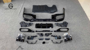 Diffuseur W206 C43 AMG pour Benz W206 classe C C200L C240 <span class=keywords><strong>C250</strong></span> c280 mise à niveau C43 AMG embouts de lèvre arrière - Product Image 2