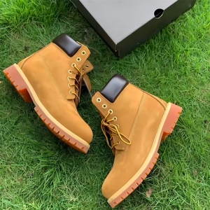 Designer Waterproof Genuine <b>Leather</b> <b>Work</b> <b>Boots</b> Autumn Winter Warm Outdoor High Top <b>Leather</b> Walking Shoes Hiking <b>Boots</b> - Product Image 5