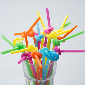 Extra long soft plastic drinking straws party bar drinking supplies straw