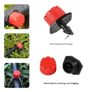 Tête <span class=keywords><strong>d</strong></span>'irrigation goutte à goutte agricole réglable à 8 trous anti-colmatage, équipement <span class=keywords><strong>d</strong></span>'<span class=keywords><strong>arrosage</strong></span> par goutte à goutte pour serre - Product Image 4