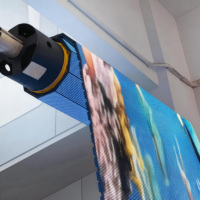 Écran LED d'extérieur enroulable GOB Muen IndoorP3.91 P1.25 P2.6, écran pliable pour salle d'exposition extérieure
