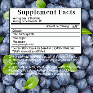 Low MOQ <b>Magnesium</b> Glycinate Gummies for Adult Bone Health & <b>Calm</b> Mood Sports Nutrition Supplement - Product Image 2