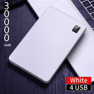 공장 새로운 2019 트렌드 12v 4 USB 전원 은행 고용량 30000mAh LED 충전 표시기 가죽 지갑 케이스 레스토랑 - Product Image 5