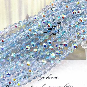 Nuevas cuentas de cristal planas AB de 8 mm para la fabricación de joyas, suministros para collares y pulseras DIY - Product Image 2