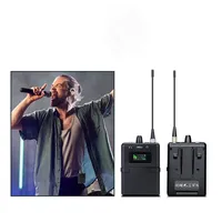 Système de monitoring intra-auriculaire sans fil portable, rechargeable par batterie Li-ion, pour la monitoring audio professionnel sur scène