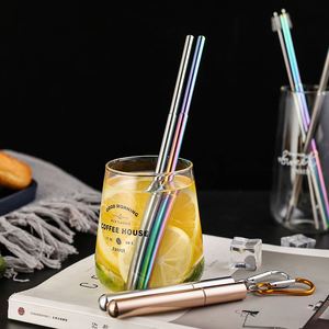 Popular Design Wholesale <b>Straws</b> With Case Portable <b>Drinking</b> Reusable Stainless Steel Telescopic <b>Straw</b> - Product Image 3