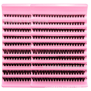 Faux cils Lakanaku 40D 80D, volume intense, bouclés, en grappe, pour femmes, amélioration du maquillage - Product Image 3