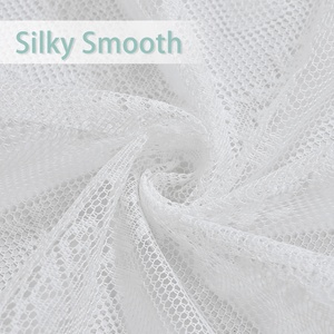 ผ้าม่านลูกไม้ลายแฟนตาซีสีขาวสำหรับ<span class=keywords><strong>หน้า</strong></span>ต่างห้องนอนห้องนั่งเล่นม่านหน้าต่างลูกไม้สไตล์ฝรั่งเศส - Product Image 3