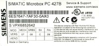 1 eenheid gloednieuwe en originele Microbox PC 427B 6ES7647-7AF30-0AX0 FW:09 Industriële PC -gebruikt- PLC