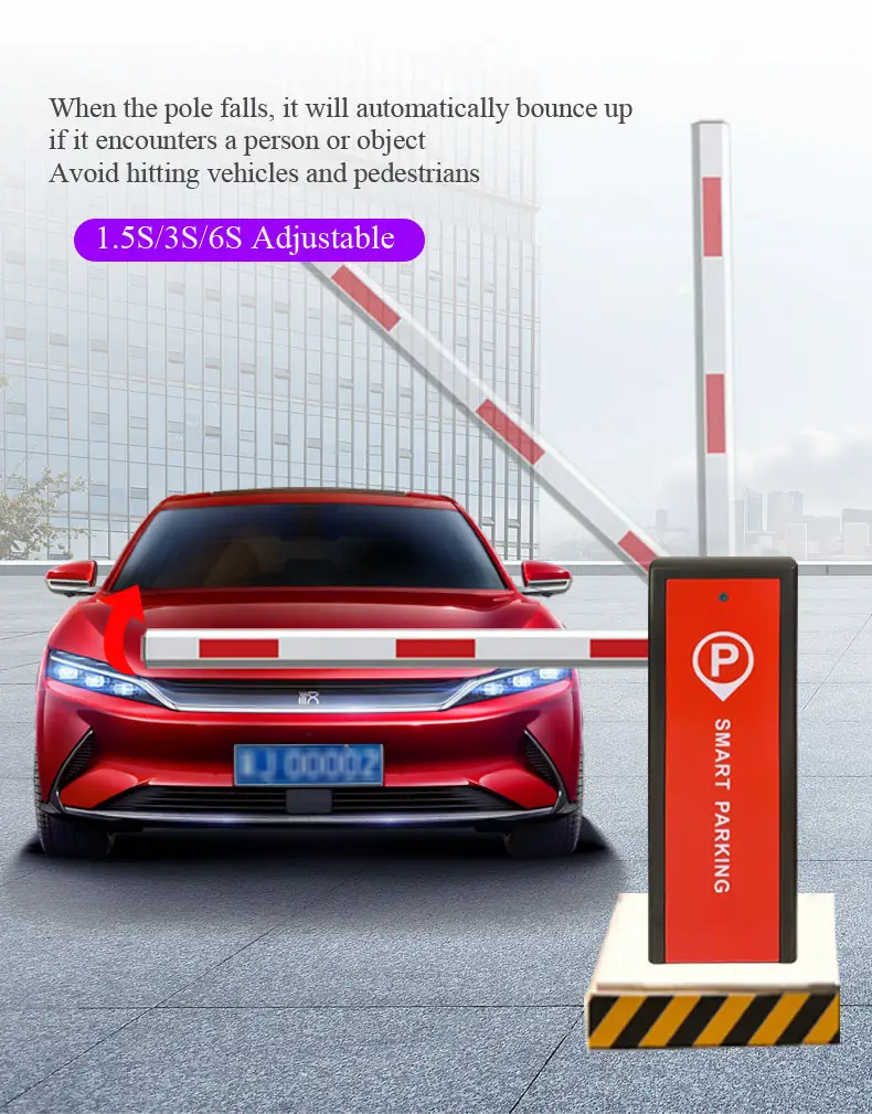 Automatic Parking Gate security Straight Arm Boom supermarket Barrier UT530-A for Factory Gate