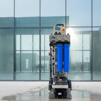 Système mobile d'osmose inverse 300L/H, machine de dessalement RO portable, installation de purification d'eau pure pour le nettoyage des fenêtres et le lavage de voitures