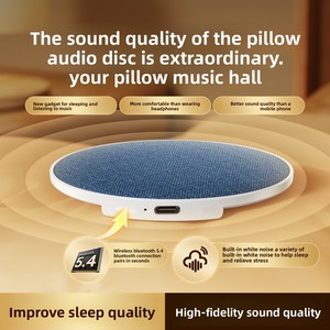 Nouvel Arrivage Mini Audio Sans Fil avec Coussin de Sommeil et Fonction Bruit Blanc, pour Haut-parleur 5.3, Sortie 5W, Emplacement pour Carte, pour Maison et Dortoir - Product Image 2