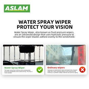 Limpiaparabrisas de coche de goma Natural de alta calidad, gran venta, nuevo diseño, escobillas limpiaparabrisas con rociador de agua para todos los vehículos - Product Image 5