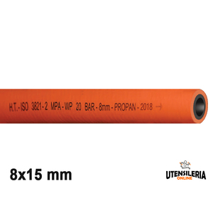 SALDO/PR/20ARL/ISO3821 tuyau de soudage propane 8x15mm (100m) - Product Image 1