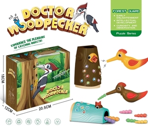 Grand poulet oiseau pic insecte attraper jeu parent-enfant jouet éducatif interactif pour bureau e-commerce transfrontalier" - Product Image 5