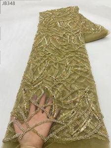 Vente en gros <span class=keywords><strong>pas</strong></span> <span class=keywords><strong>cher</strong></span> prix bling bling brillant paillettes broderie français maille matériel dentelle tissu pour femmes <span class=keywords><strong>robe</strong></span> - Product Image 5