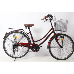 Vélo de ville rétro <span class=keywords><strong>classique</strong></span> personnalisé pour adultes, 26 pouces, avec fourche en acier, vente en gros pour femmes - Product Image 1