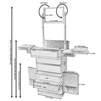 Étui de Train roulant en aluminium pour artistes maquilleurs-valise de chariot-chat noir curieux
