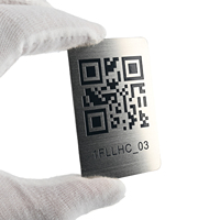 Plaque d'identification métallique personnalisée OEM avec code QR gravé au laser, en aluminium ou acier inoxydable, pour l'identification des machines