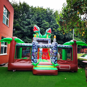 Parque infantil inflable de dinosaurios, área de juegos inflable para niños al aire libre, castillo inflable gigante con tobogán. - Product Image 2