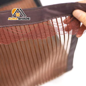 Bande magnétique <span class=keywords><strong>Rideau</strong></span> de <span class=keywords><strong>porte</strong></span> Prévention des mouches Polyester Matériau spécialement conçu Trous <span class=keywords><strong>d</strong></span>'<span class=keywords><strong>entrée</strong></span> intégrés Volets unis Nuances - Product Image 2