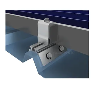 Rail Railless Waterproof Trapezoidal Roof Mounting Support System Corrugated Roof Clamp Solar Panel Mounts