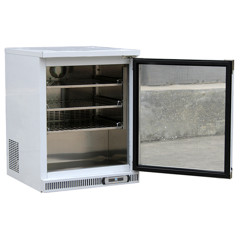 Yipomson Commercial Yogurt & Beverage Display Cooler Glass Door Upright Refrigerator for Drinks and Dairy