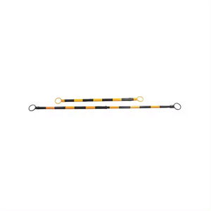 Barra de barra de seguridad retráctil plegable extensible de plástico Barra de Cono negro amarillo - Product Image 4