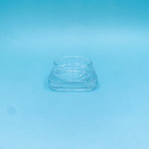 Pot carré en verre transparent de 9 ml avec couvercle en plastique blanc résistant aux enfants, emballage d'huile concentrée de 9 g, impression de logo personnalisée par sérigraphie - Product Image 3