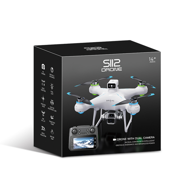 Custom Drone Quadcopter Brushless Motor Obstacle One Key Takeoff Landing Smart Drone 2.4g Wifi Fpv Drone 8k