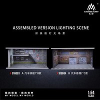 MoreArt 1:64 Scène d'assemblage Diecast Car Simulation Display Cabinet Parking
