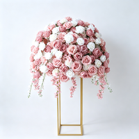 Fabricant de boules de fleurs en soie sur mesure pour mariage et fête, boule florale artificielle
