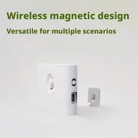 Veilleuse magnétique sans fil rechargeable par USB-C à détection de mouvement LED, murale pour chambre, couloir, escalier