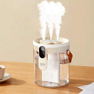 New 1400ml Portable Air <b>Humidifier</b> USB Rechargeable 1800mAh Quiet 3 <b>Mist</b> Modes Mini <b>Humidifier</b> with Light for Home Office - Product Image 2