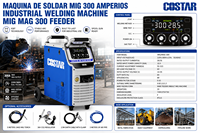 Máquina de Soldadura MIG de 300 Amperios, Fabricada en China, con Doble Voltaje MIG 300 de 220v y 380v para Mantenimiento, Equipo de Soldadura MIG 300