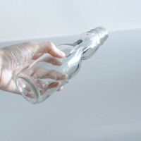 Nieuwe design 250ml fruit sap wijn likeur glazen fles bar whisky wodka party drinkfles koolzuurhoudende drank glas