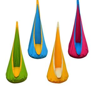 Godsword <span class=keywords><strong>Indoor</strong></span> Schommel Hangmat Hangende Stoel Outdoor Kids Opknoping Pod Schommel Stoel Hangmat 100% Katoenen Hangmat Kinderstoel - Product Image 1
