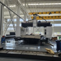 Machine de fraisage à portique CNC DVF4027 pour l'industrie ferroviaire
