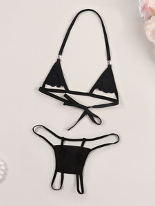 Lencería Sexy <span class=keywords><strong>de</strong></span> Lujo para <span class=keywords><strong>Mujer</strong></span> Yicheng, Conjunto <span class=keywords><strong>de</strong></span> Bikini <span class=keywords><strong>de</strong></span> Tres Piezas, Lencería Exquisita, Estilo Sexy - Product Image 4