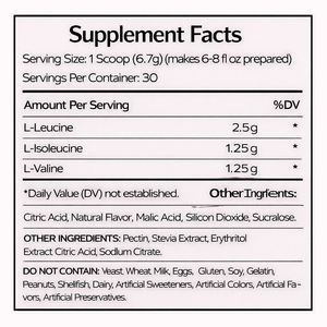 Polvere <span class=keywords><strong>BCAA</strong></span> Naturale a Basso Contenuto di Carboidrati, Integratore Sportivo per Adulti, Confezione Personalizzata OEM, Gestione dell'Energia - Product Image 2