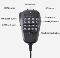 Micrófono de Mano Modular DTMF de 8 Pines con Conector RJ-45, Compatible con Yaesu FT817 FT897 FT857 FT891, MH-36 MH-36E8J
