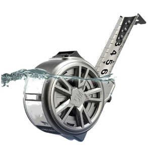 Metro a nastro in acciaio resistente all'usura impermeabile resistente alla ruggine ad alta precisione con righello rigido ispessito 5m metro a nastro in acciaio inossidabile - Product Image 1