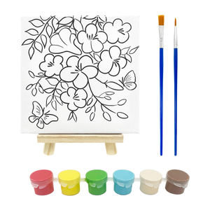 Jouets à dessiner 12 couleurs Enfants Image par numéros Dessin sur carton Art Peinture Jouet Peinture par numéros Kit - Product Image 1