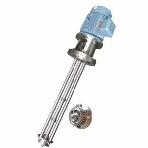 Homogeneizador mezclador de alto cizallamiento con motor eléctrico y cabezal de rotor y estator de acero inoxidable para sistemas de mezcla de líquidos - Product Image 1